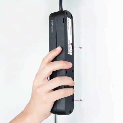 Regleta de Enchufes con 4 Tomas, 1.4 m, Negro - Imagen 5