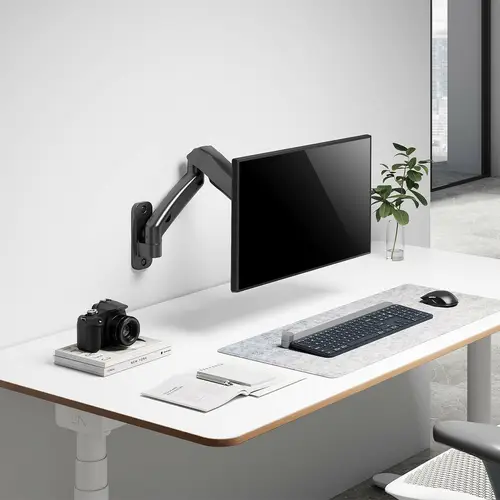Soporte De Pared Pro Contrapeso Giratorio E Inclinable Para Monitor/tv 9kg (3 Pivotes, 1 Brazo) De 17-32, Negro - Imagen 4