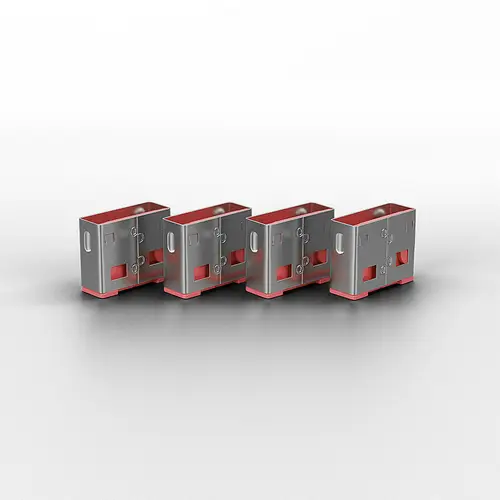 40460 bloqueador de puerto USB tipo A Rosa Acrilonitrilo butadieno estireno (ABS) 10 pieza(s) - Imagen 2