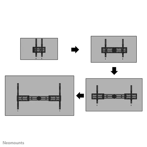 WL35S-950BL19 Soporte de pared robusto 55-110" - inclinable - bloqueable - horizontal y vertical - Imagen 5