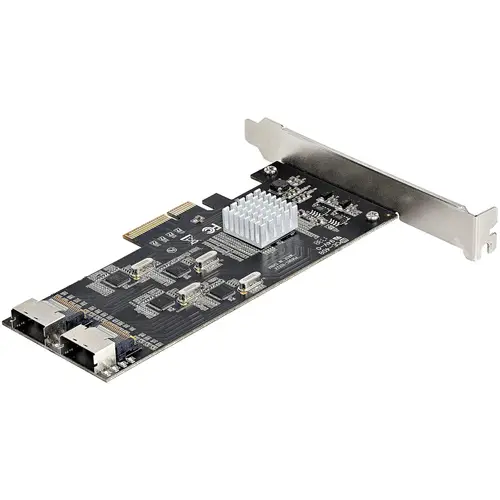 Tarjeta PCIe de 8 Puertos SATA - Tarjeta Adaptadora de Expansión PCI Express SATA con 4 Controladores de Host - Tarjeta Controladora PCIe SATA - SATA III - Imagen 6