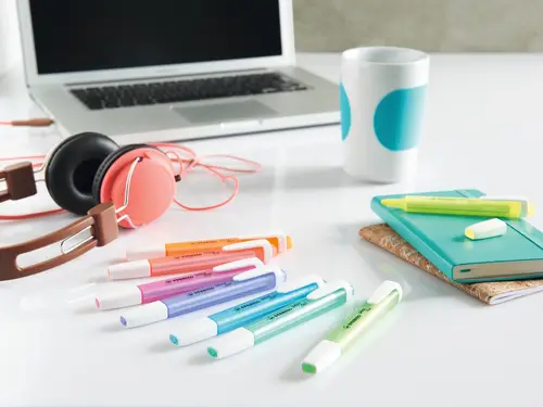 swing cool Deskset marcador permanente Azul, Verde, Naranja, Pastel, Rosa, Rojo, Amarillo 18 pieza(s) - Imagen 7