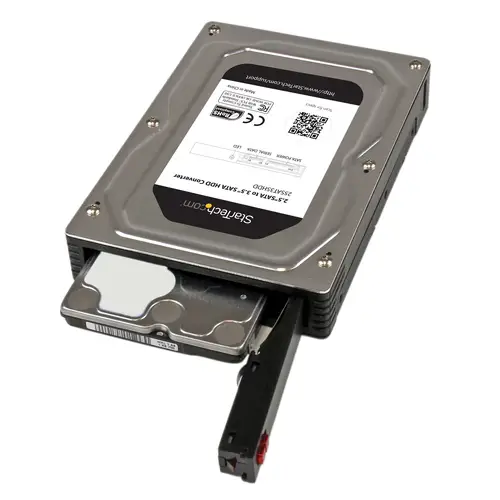 Adaptador Caja para Discos Duros o SSD de 2,5" a 3,5" SATA - Convertidor para Disco Duro Externo para Unidades de hasta 12,5mm de Altura - Imagen 5