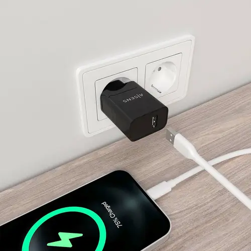 Cargador USB 10W alta eficiencia, 5V/2A, Negro - Imagen 4