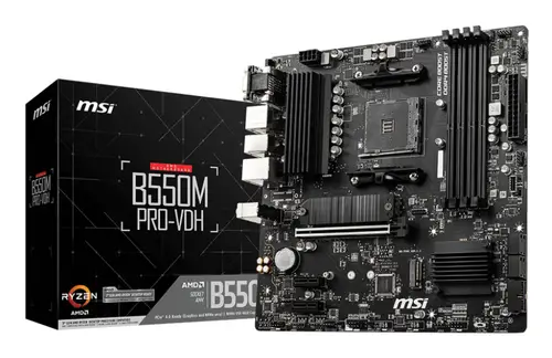 B550M PRO-VDH placa base AMD B550 Zócalo AM4 micro ATX - Imagen 1