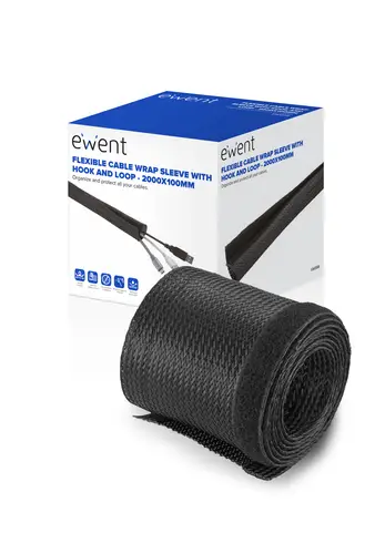 EW1558 organizador de cables Universal Pasacables Negro 1 pieza(s) - Imagen 1