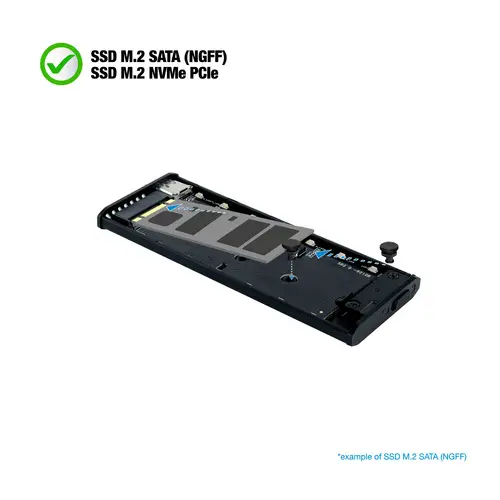 Shinobi Caja externa para unidad de estado sólido (SSD) Gris M.2 - Imagen 5