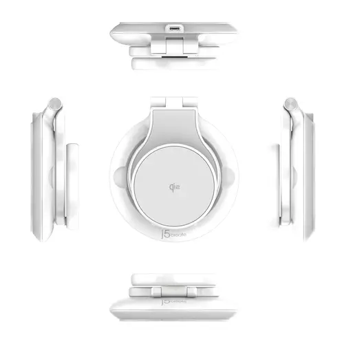 JUPW3415-N cargador de dispositivo móvil Reloj inteligente, Auriculares, Smartphone Blanco USB Cargador inalámbrico Carga rápida Interior - Imagen 4