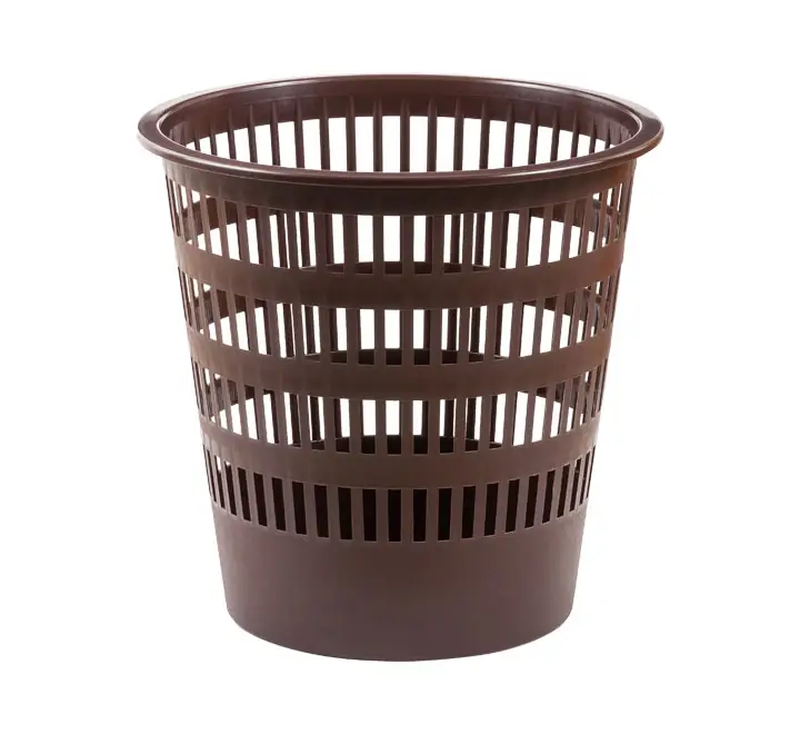PAPELERA PLASTICO 306 REJILLA MARRON FAIBO 306-09