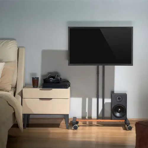 Soporte de Suelo ECO con Rueda para Monitor/Tv 35Kg de 32-55, Negro - Imagen 5