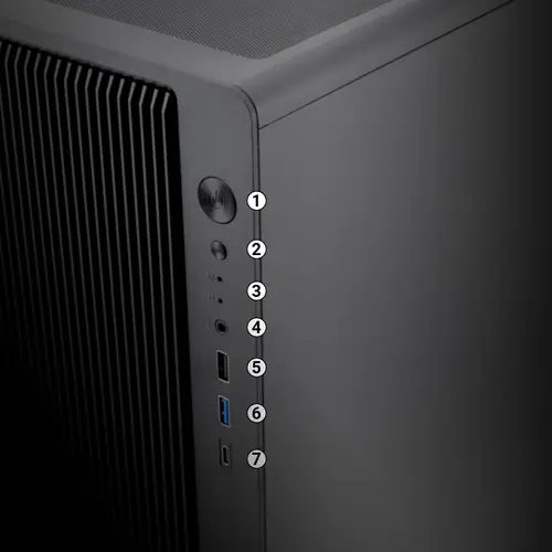 GAMING CAJA MATX GM350 DARKFACE USB-C 3.2 GEN1 CRISTAL AHUMADO - Imagen 9