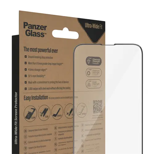 Screen Protector iPhone 14 | 13 | 13 Pro | Ultra-Wide Fit w. EasyAligner Protector de pantalla Apple 1 pieza(s) - Imagen 6