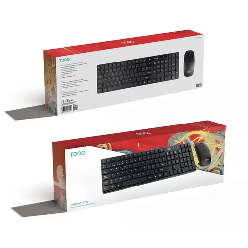 Teclado + Ratón slim inalámbricos, Negro - Imagen 5