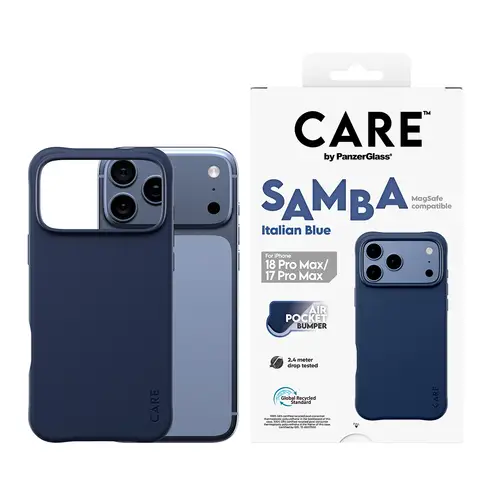 CARE by ® Samba Case Italian Blue w. MagSafe iPhone 18 Pro Max | 17 Pro Max funda para teléfono móvil Azul - Imagen 2