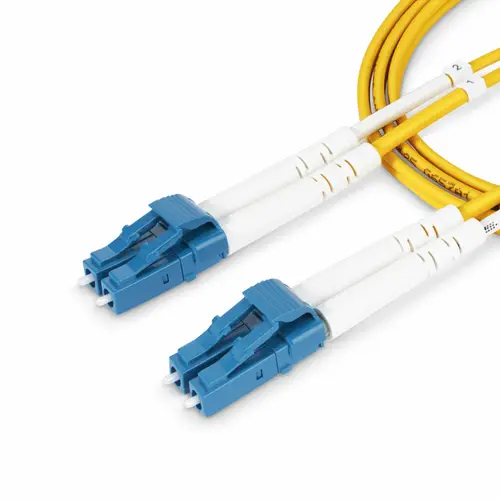Cable de Fibra Óptica Dúplex LC a LC (UPC) OS2 Monomodo de 1m - 9/125µm - 100G - Resistente a Dobleces - Low Insertion Loss - Cable LSZH - Cable de Parcheo de Fibra - Imagen 5