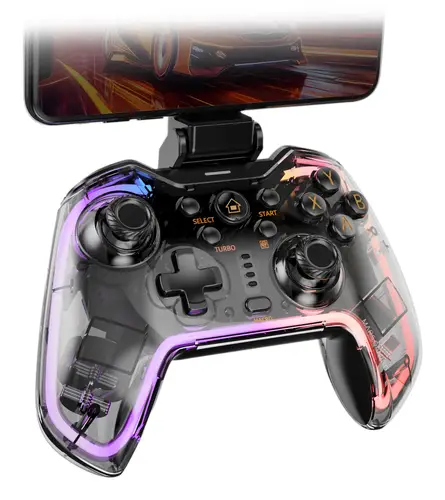 MGP-BT2 Negro, Transparente Bluetooth/USB Gamepad Analógico/Digital Android, Nintendo Switch, Nintendo Switch 2, Nintendo Switch Lite, Nintendo Switch OLED, PlayStation 4, Playstation 3 - Imagen 6