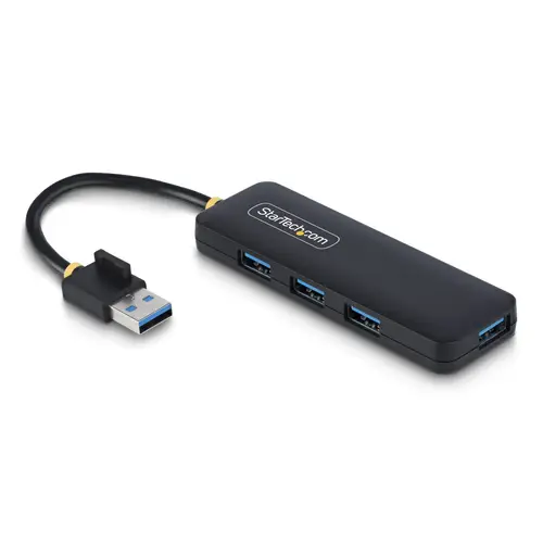 Hub USB-A de 4 Puertos - Ladrón USB de 4 Puertos - Alimentado por el Bus - USB 3.0 de 5Gbps - Hub Portátil para Viajes - Protección de Sobrecorriente - Imagen 1
