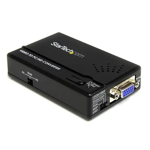 Adaptador Conversor de S-Video - Video Compuesto y por Componentes RCA a VGA - Imagen 2