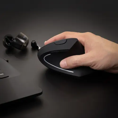 Ratón Inalámbrico Ergonómico Vertical 3200 DPI, 6 botones, Negro - Imagen 5