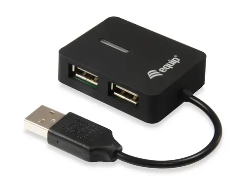 128952 hub de interfaz USB 2.0 480 Mbit/s Negro - Imagen 6