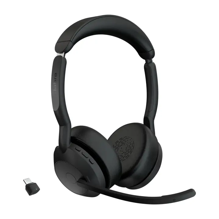 Evolve2 55 Auriculares Inalámbrico Diadema Oficina/Centro de llamadas Bluetooth Base de carga Negro
