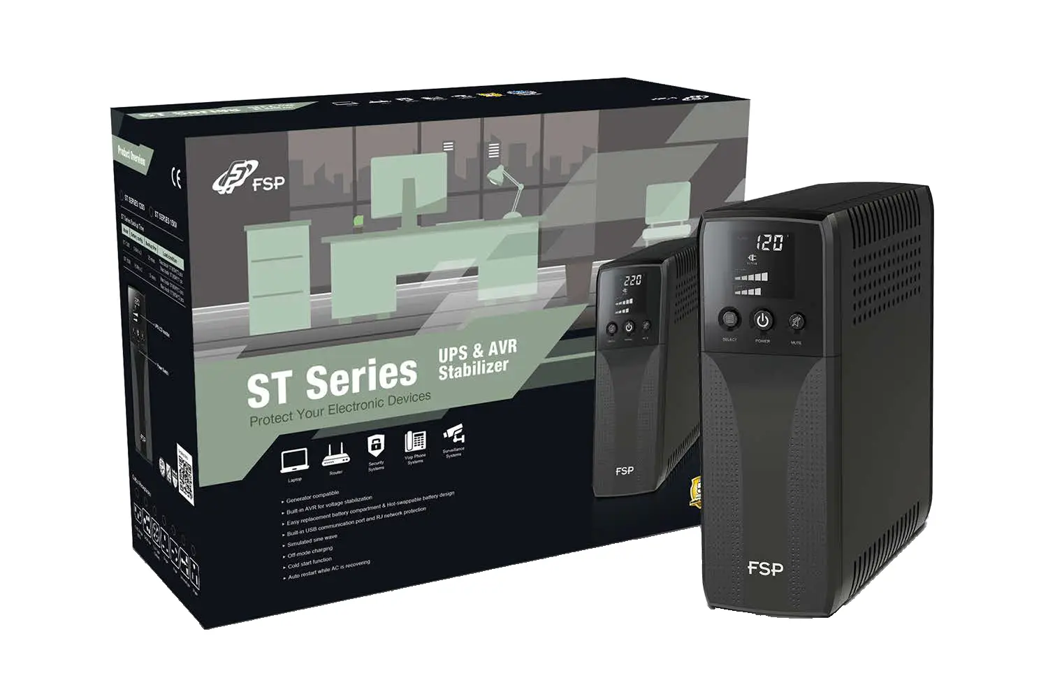 ST 850 sistema de alimentación ininterrumpida (UPS) Línea inter..