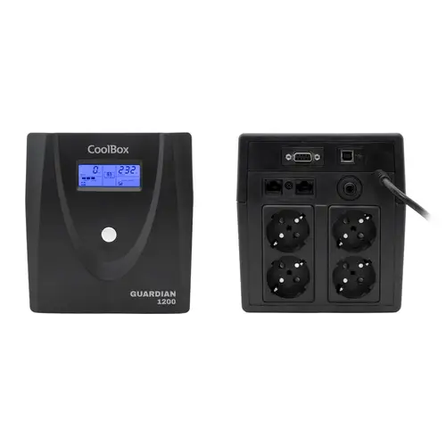 Guardian 3 LCD 1200VA sistema de alimentación ininterrumpida (UPS) Línea interactiva 1,2 kVA 720 W 4 salidas AC - Imagen 2