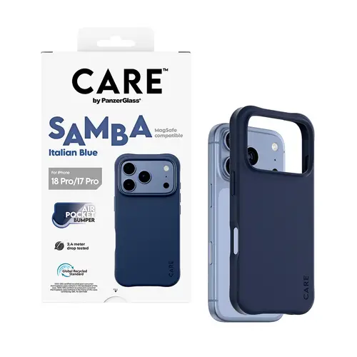 CARE by ® Samba Case Italian Blue w. MagSafe iPhone 18 Pro | 17 Pro funda para teléfono móvil Azul - Imagen 5
