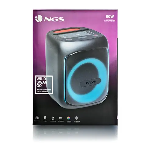 WILD SWAG GO Altavoz para fiestas Negro 40 W - Imagen 5