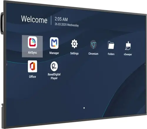 CDE6514-2C pantalla de señalización Pantalla plana para señalización digital 165,1 cm (65") LCD Wifi 500 cd / m² 4K Ultra HD Negro Procesador incorporado Android 14 24/7 - Imagen 2