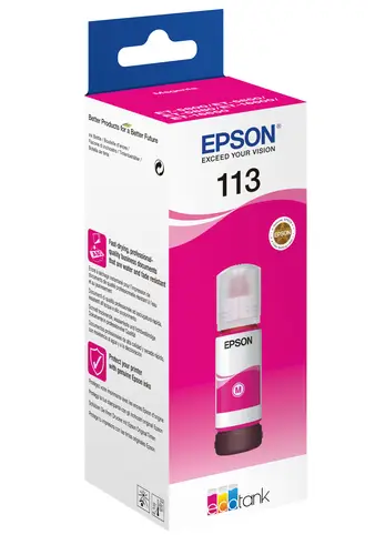 113 EcoTank Pigment Magenta ink bottle - Imagen 2