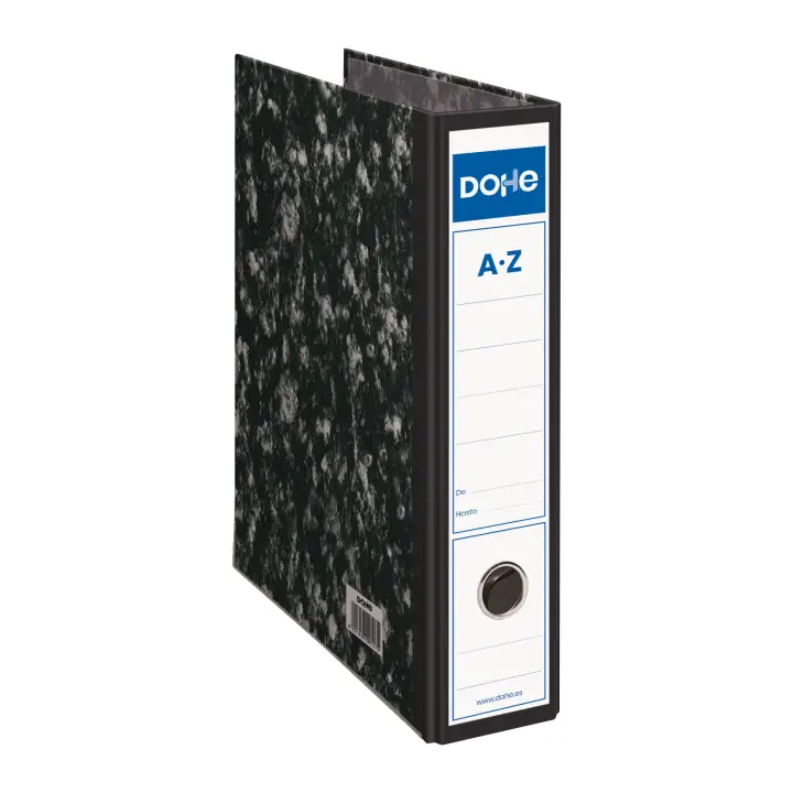 09116 caja archivador Negro Cartón, Metal
