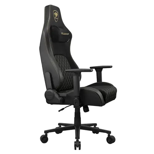 CGR-DFF-GLB Silla para videojuegos de PC Asiento acolchado tapizado Negro, Oro - Imagen 5