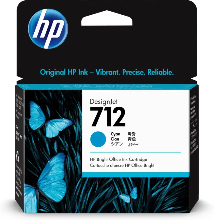 Cartucho de Tinta DesignJet 712 cian de 29 ml