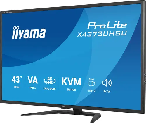 ProLite X4373UHSU-B2 pantalla para PC 108 cm (42.5") 3840 x 2160 Pixeles 4K Ultra HD LED Negro - Imagen 4