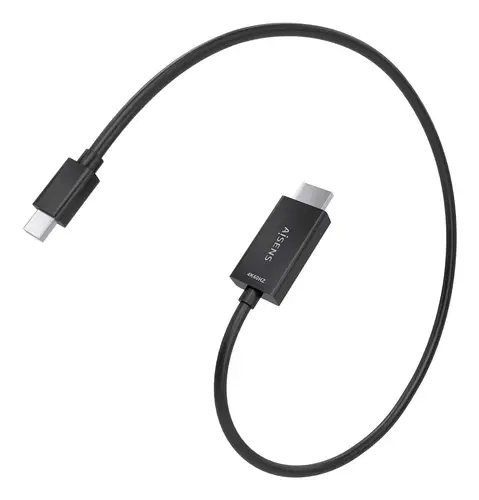 Cable conversor MINI DP a HDMI 4K@60Hz, MINI DP/M-HDMI/M, Negro, 0.6m - Imagen 2