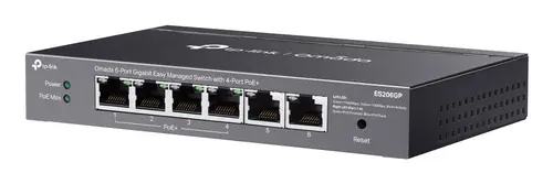 Omada ES206GP switch Gestionado Gigabit Ethernet (10/100/1000) Energía sobre Ethernet (PoE) Negro - Imagen 3