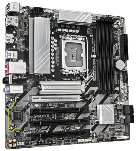 B860M DS3H WIFI6E Placa base - CPUs Intel Core Ultra, VRM de 5+1+2+1 fases, hasta 9066MHz DDR5, 1xPCIe 5.0 + 1xPCIe 4.0 M.2, LAN 2,5 GbE, WIFI 6E, USB 3.2 Gen 2 - Imagen 3