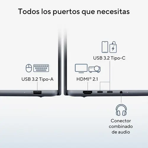 Zenbook 14 OLED UX3480QA-U1144W Copilot+ PC Copilot+ PC - Ordenador Portátil " WUXGA (Snapdragon X1-26-100, 16GB RAM, 256GB SSD, Adreno GPU, Windows 11 Home) Arctic Blue - Tec. QWERTY Esp - Imagen 4