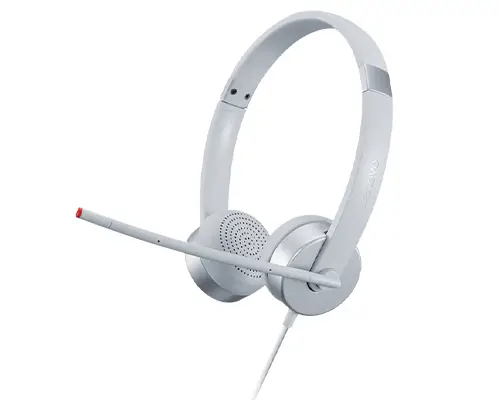 100 Stereo Analogue Headset Auriculares Oficina/Centro de llamadas Plata - Imagen 4