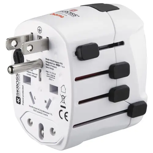 World Travel Pro adaptador de enchufe eléctrico Universal Blanco - Imagen 8