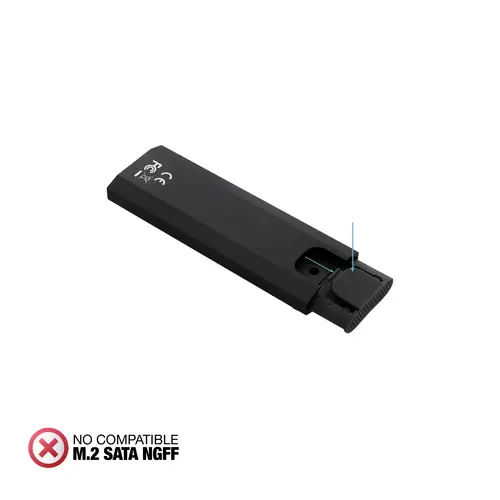 Caja Externa para SSD M.2 NVMe PICe, Negra - Imagen 3