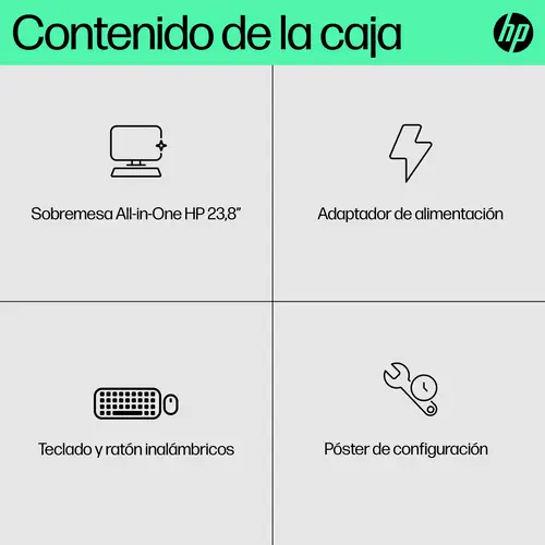 24-cr0014ns Intel® Celeron® N100 60,5 cm (23.8") 1920 x 1080 Pixeles PC todo en uno 8 GB DDR4-SDRAM 512 GB SSD FreeDOS Wi-Fi 6 (802.11ax) Blanco - Imagen 5