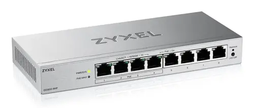 GS1200-8HPV3 Gestionado L2 Gigabit Ethernet (10/100/1000) Energía sobre Ethernet (PoE) Escritorio Gris - Imagen 2