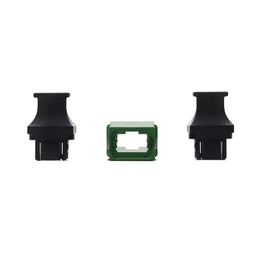 Acoplador de Fibra Óptica MPO/MTP Monomodo - para Cableado Recto - Key Up Key Down - Acoplador de Fibra MPO/MTP-APC para Panel de Parcheo - Verde - Imagen 4