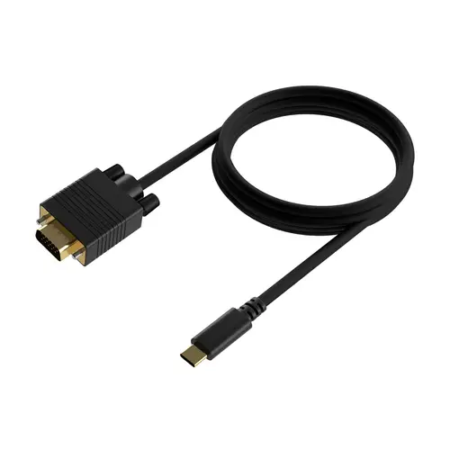 Cable Conversor USB-C a VGA, USB-C/M-HDB15/M, Negro, 1.8M - Imagen 2