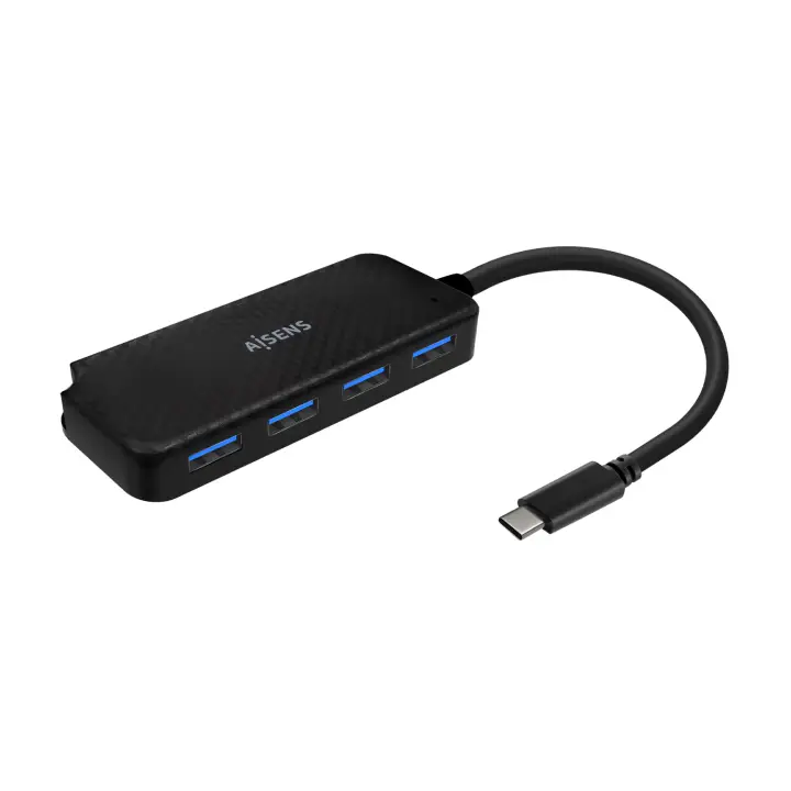Hub USB 3.1 USB-C, USB-C/M-4x Tipo A/H, Negro, 15cm