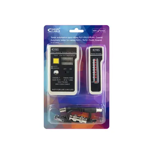 TESTEADOR PARA CABLE RJ11/RJ12/RJ45, COAXIAL - Imagen 4