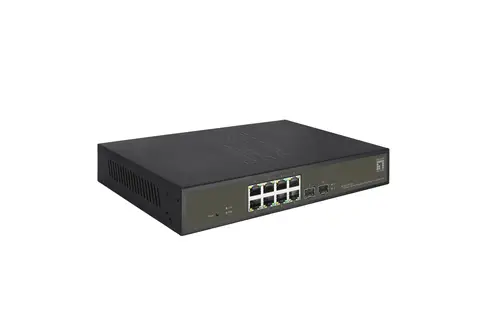 GES-2110P switch Gestionado L2 Gigabit Ethernet (10/100/1000) Energía sobre Ethernet (PoE) Negro - Imagen 4
