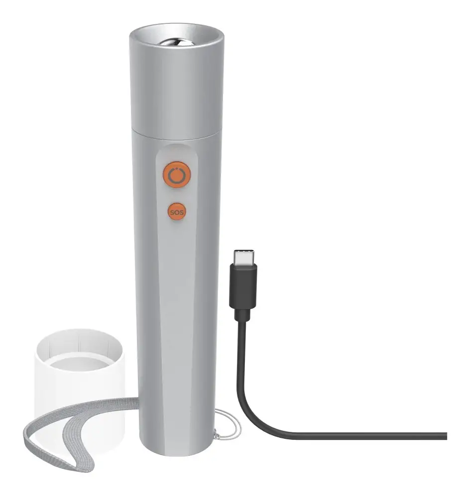 FL350-C Plata Linterna de mano LED